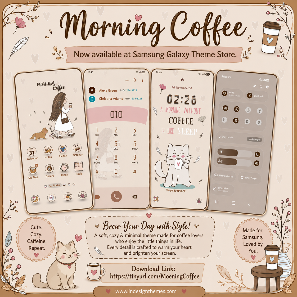 Morning Coffee Samsung Galaxy Theme